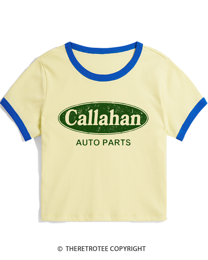 TheRetroTee Auto Parts 1990s Women's Ringer T-shirt