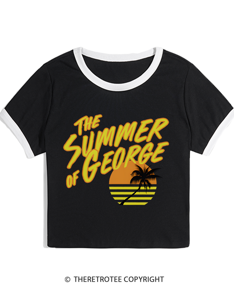 TheRetroTee Summer of George 1990s Women's Ringer T-shirt
