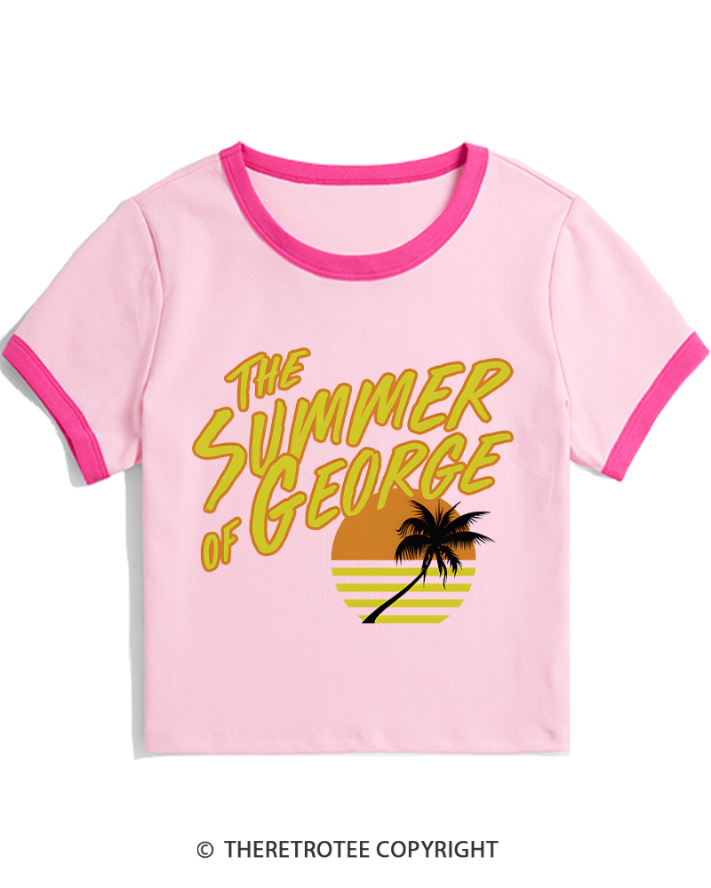 TheRetroTee Summer of George 1990s Women's Ringer T-shirt