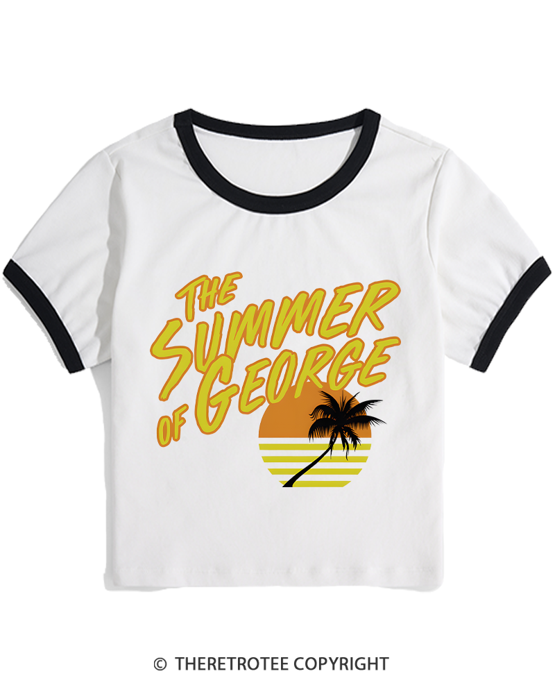 TheRetroTee Summer of George 1990s Women's Ringer T-shirt