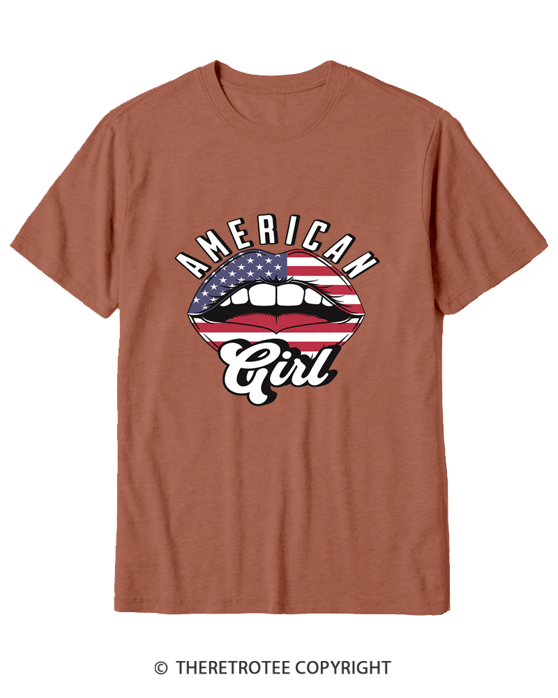 TheRetroTee American Girl 1950s Cotton T-Shirt