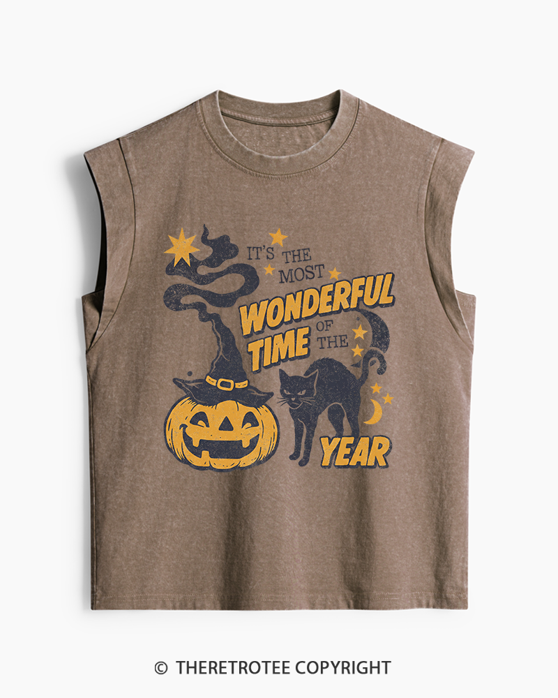 TheRetroTee It's The Most Wonderful Time Of The Year 1970s Washed Tank Top