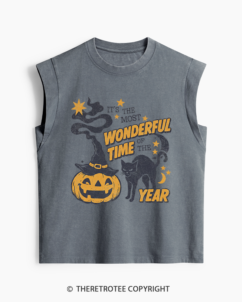 TheRetroTee It's The Most Wonderful Time Of The Year 1970s Washed Tank Top