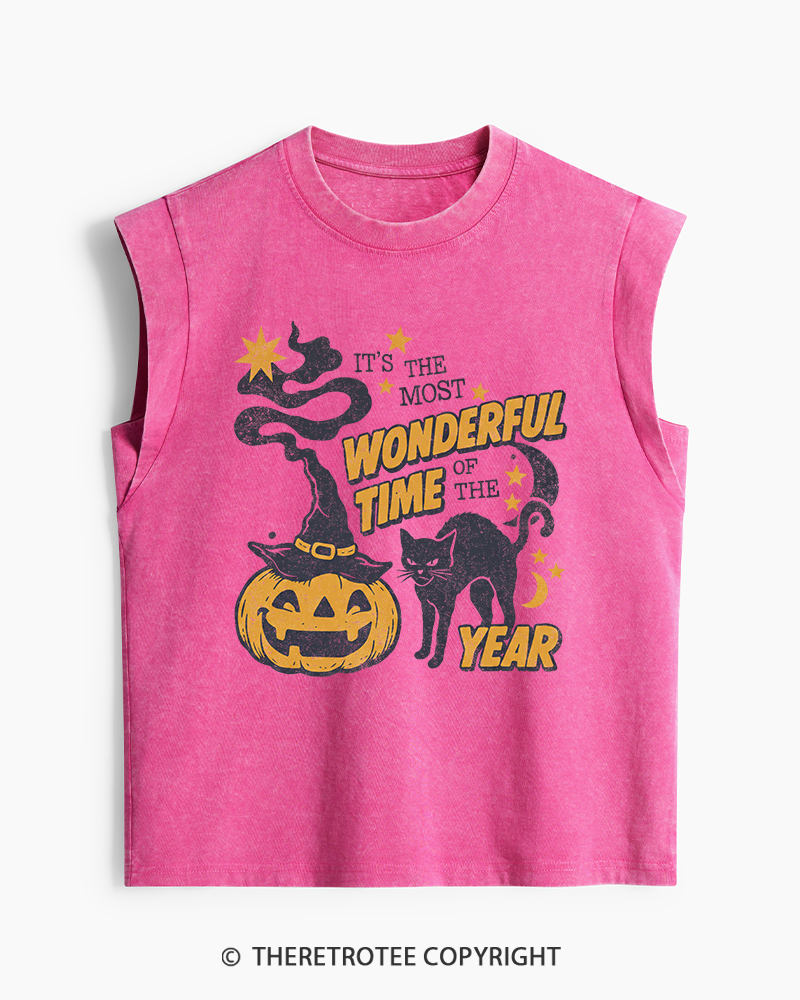 TheRetroTee It's The Most Wonderful Time Of The Year 1970s Washed Tank Top