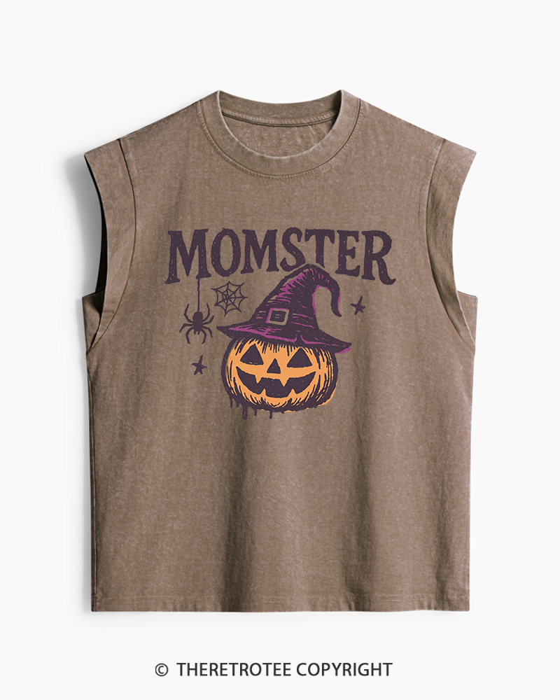 TheRetroTee Momster 1980s Washed Tank Top