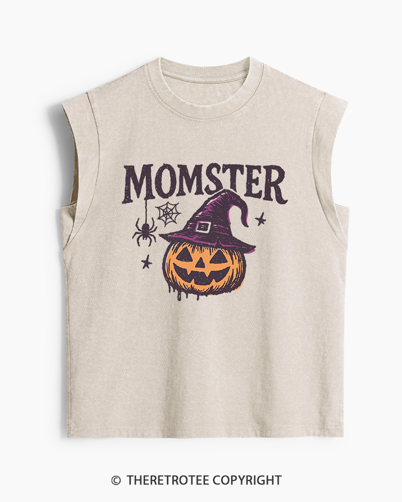 TheRetroTee Momster 1980s Washed Tank Top