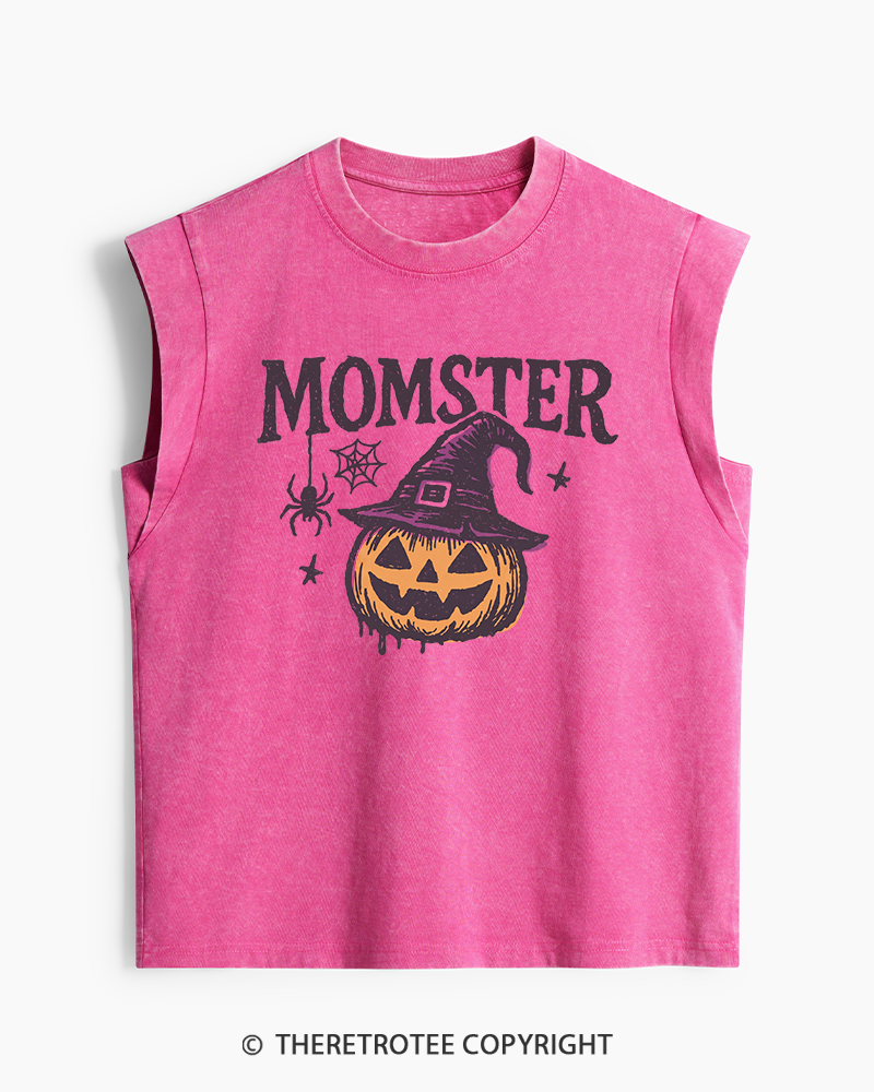 TheRetroTee Momster 1980s Washed Tank Top