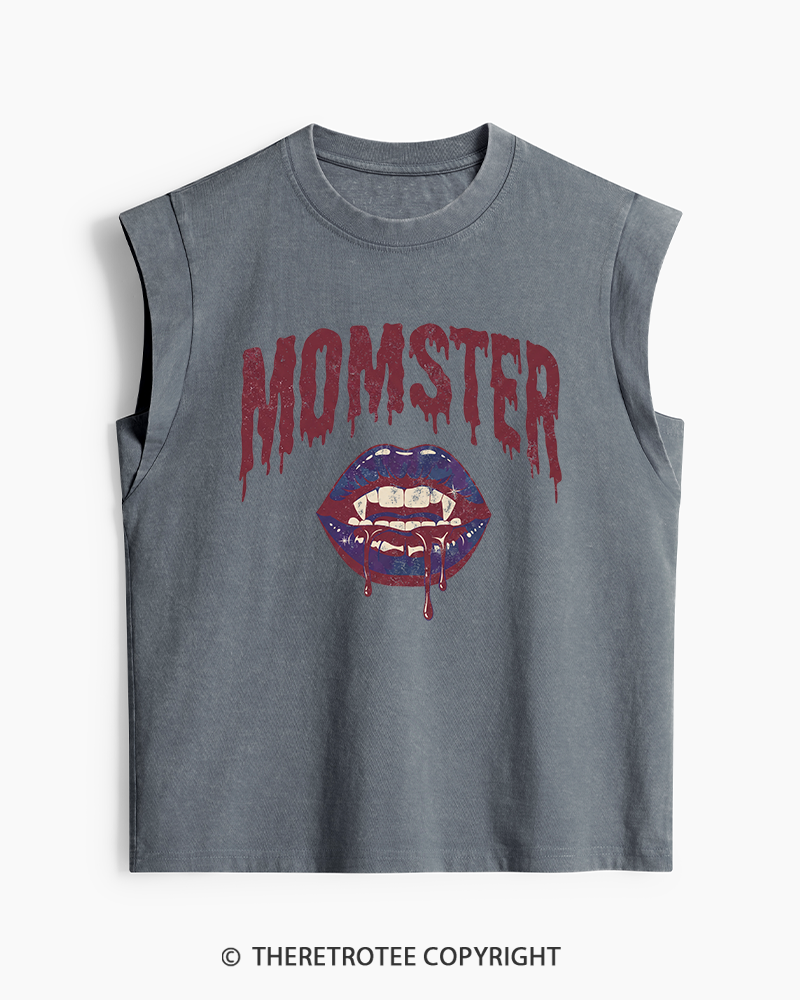 TheRetroTee Momster 1990s Washed Tank Top