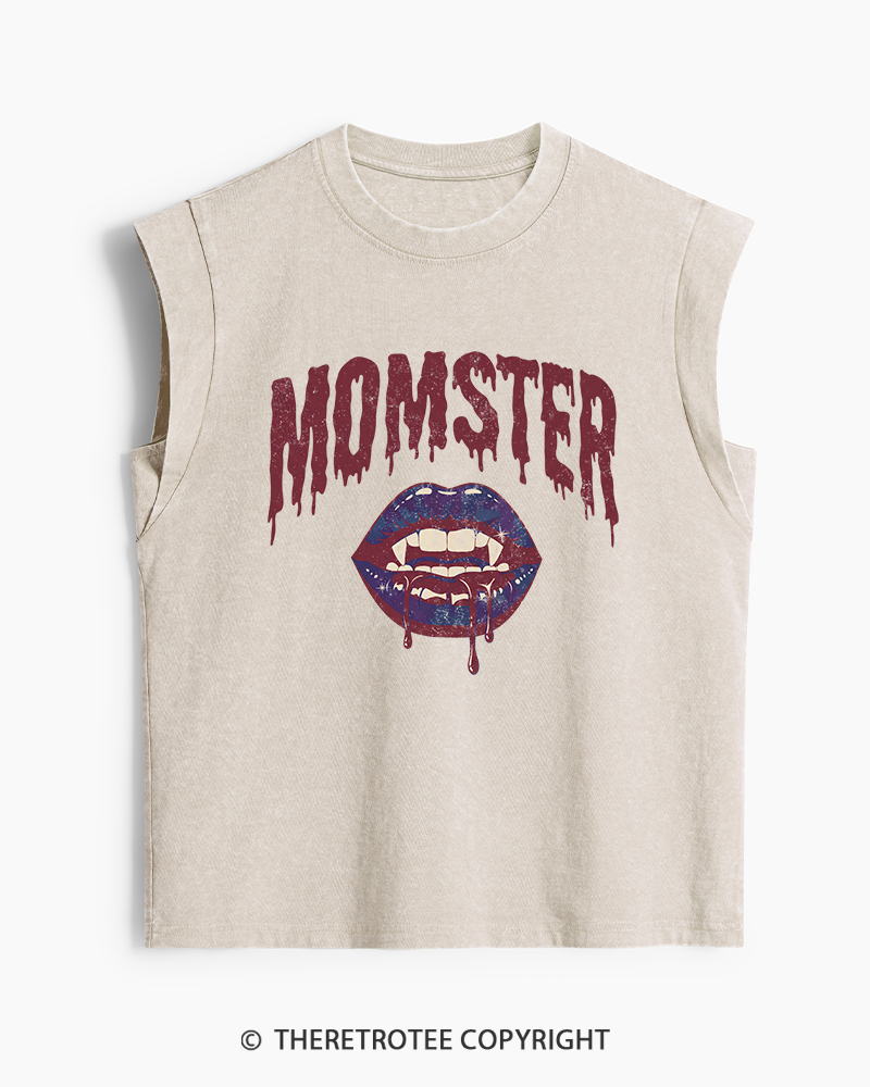 TheRetroTee Momster 1990s Washed Tank Top