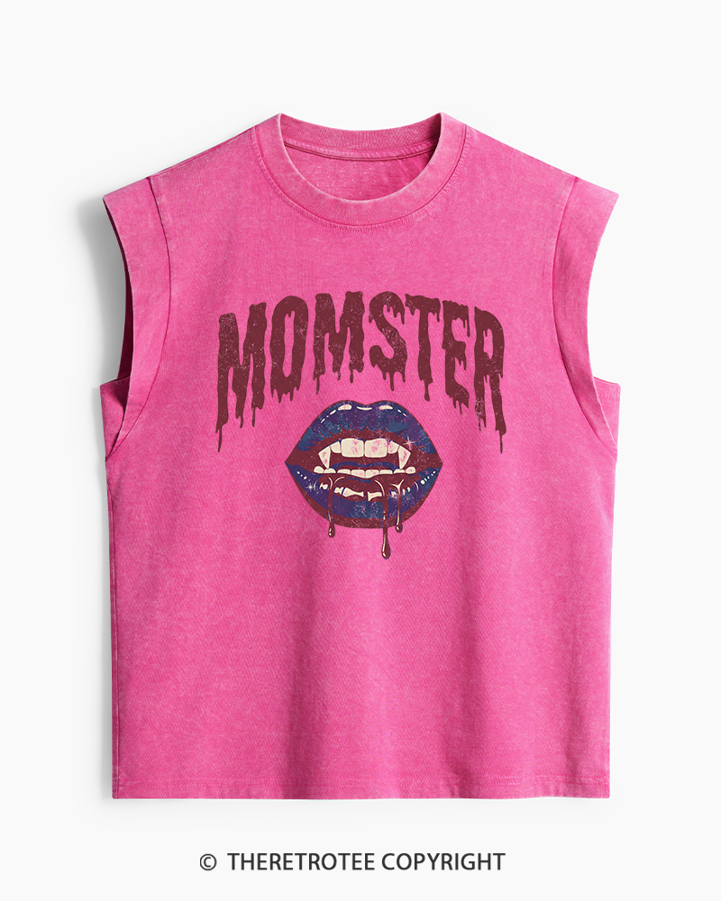 TheRetroTee Momster 1990s Washed Tank Top