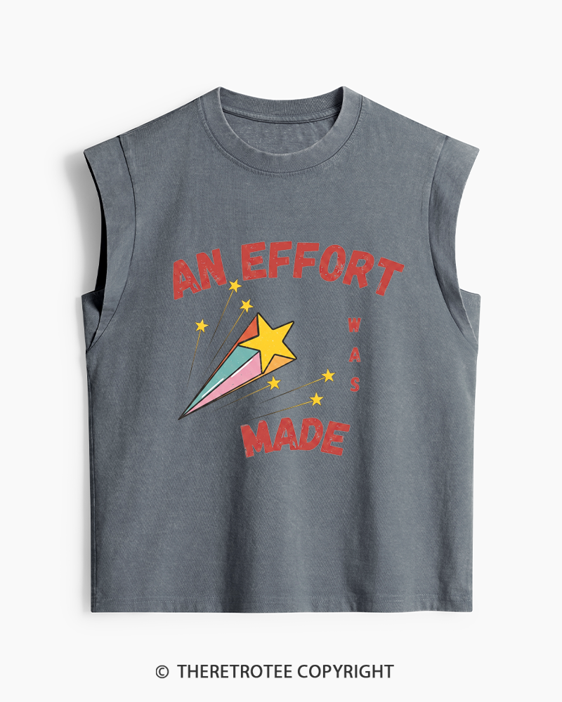 TheRetroTee An Effort Was Made 1970s Washed Tank Top