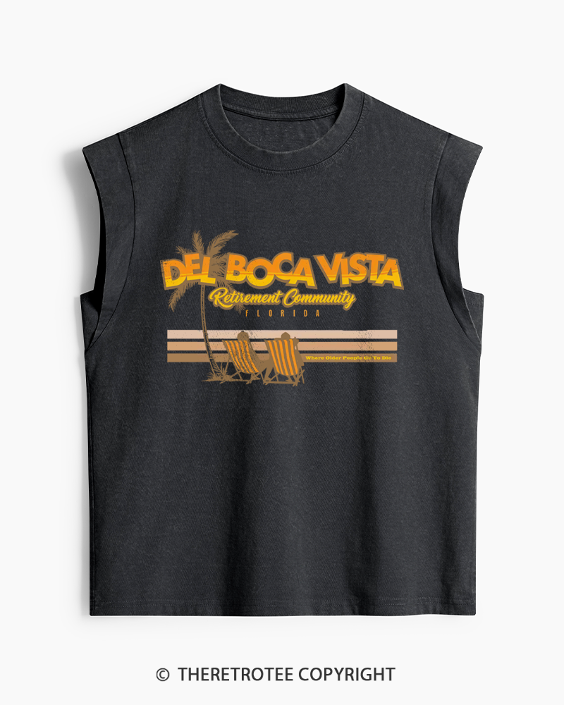 TheRetroTee Del Boca Vista Washed Tank Top