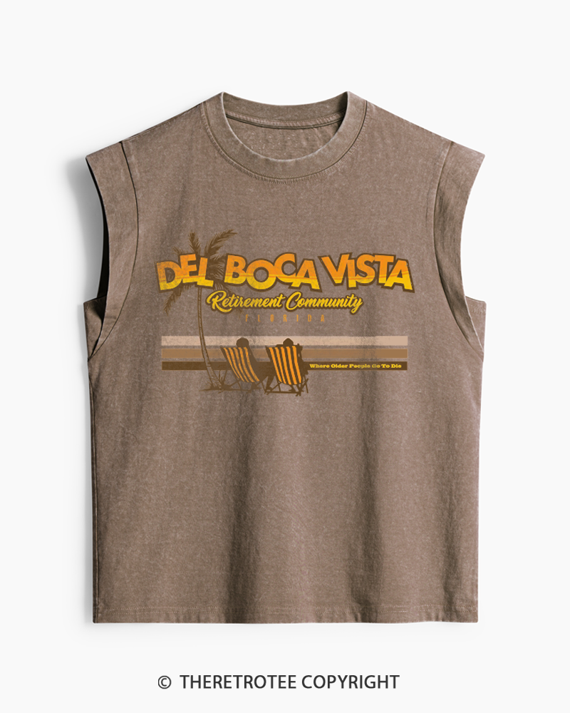 TheRetroTee Del Boca Vista Washed Tank Top
