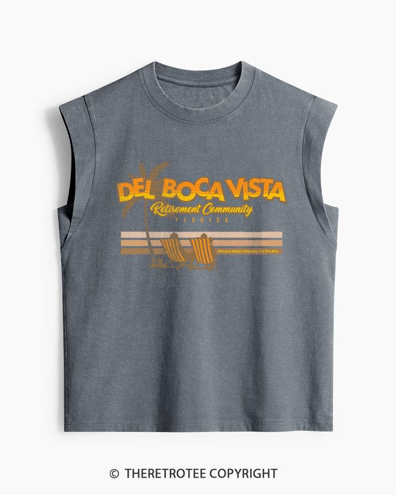 TheRetroTee Del Boca Vista Washed Tank Top