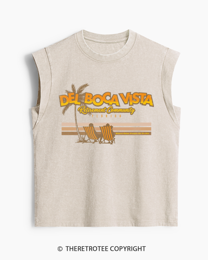 TheRetroTee Del Boca Vista Washed Tank Top