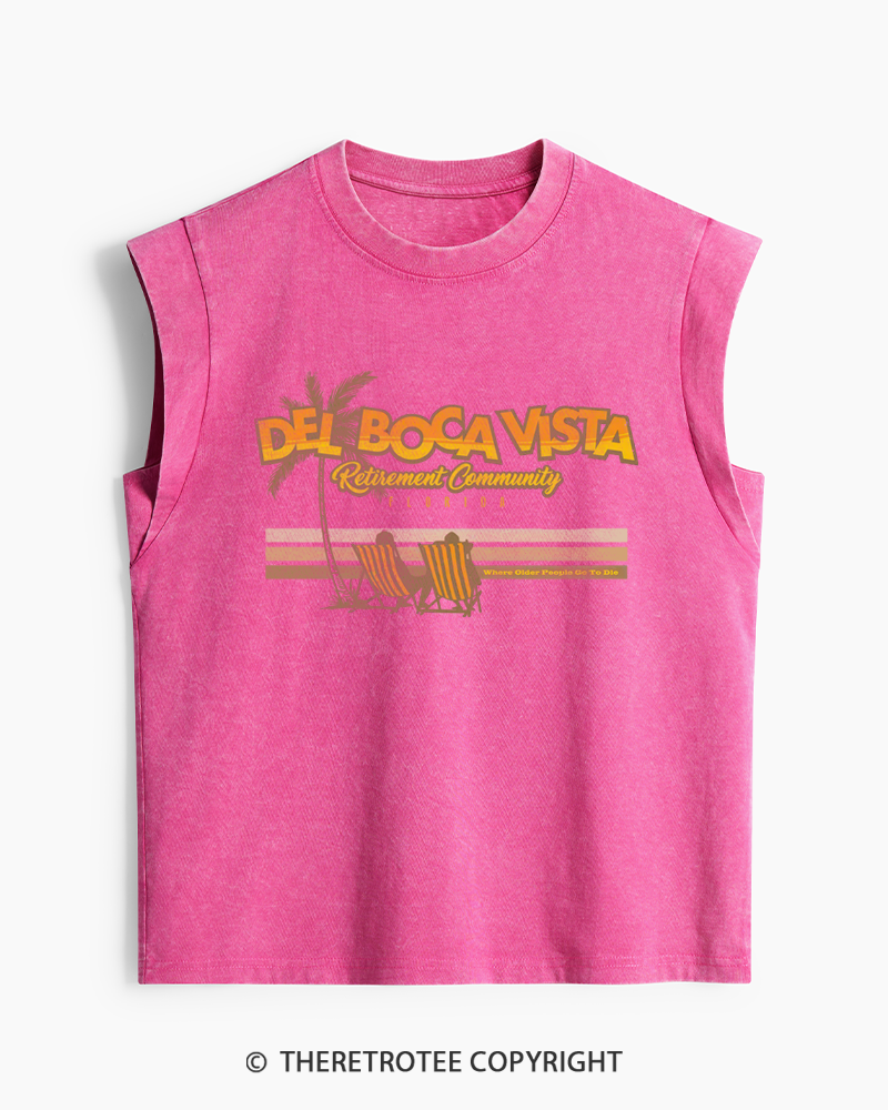 TheRetroTee Del Boca Vista Washed Tank Top