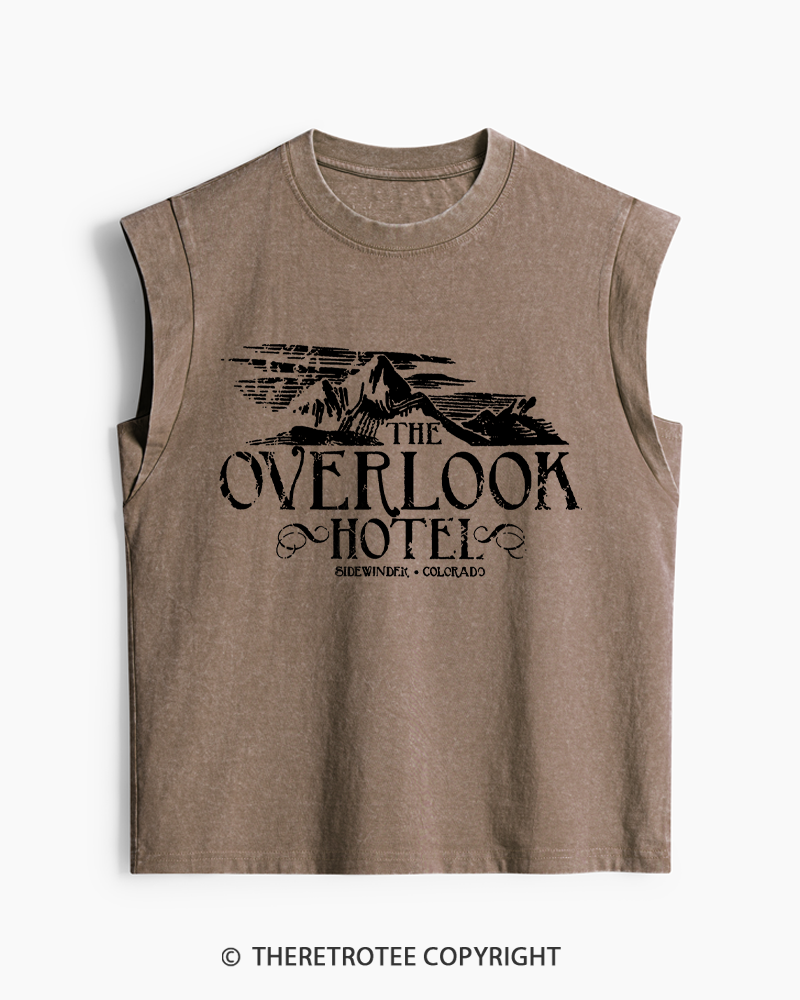 TheRetroTee The Overlook Hotel 1980s Washed Tank Top