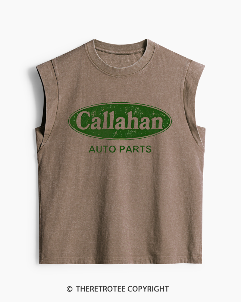 TheRetroTee Auto Parts 1990s Washed Tank Top