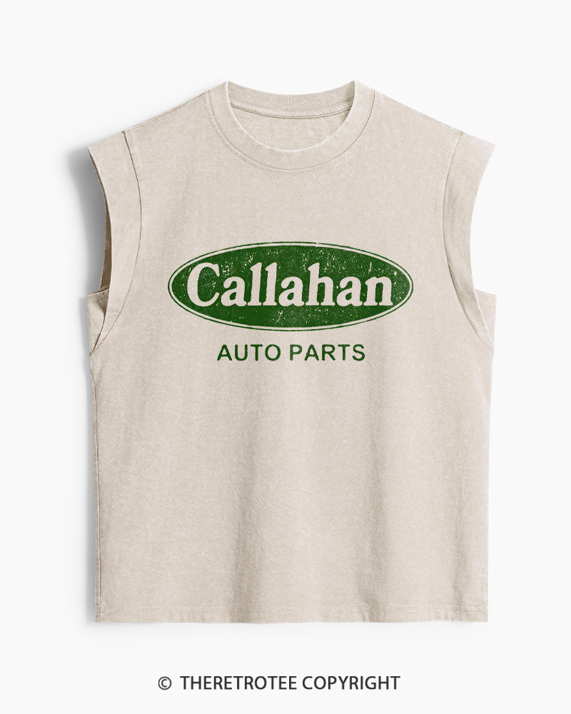 TheRetroTee Auto Parts 1990s Washed Tank Top