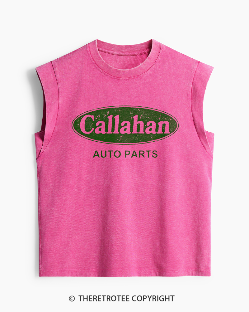 TheRetroTee Auto Parts 1990s Washed Tank Top