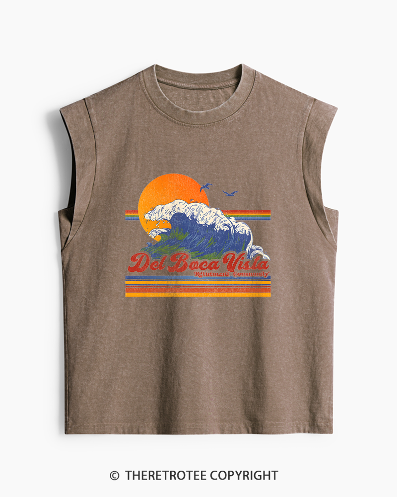 TheRetroTee Del Boca Vista 1990s Washed Tank Top