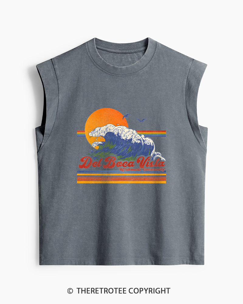 TheRetroTee Del Boca Vista 1990s Washed Tank Top
