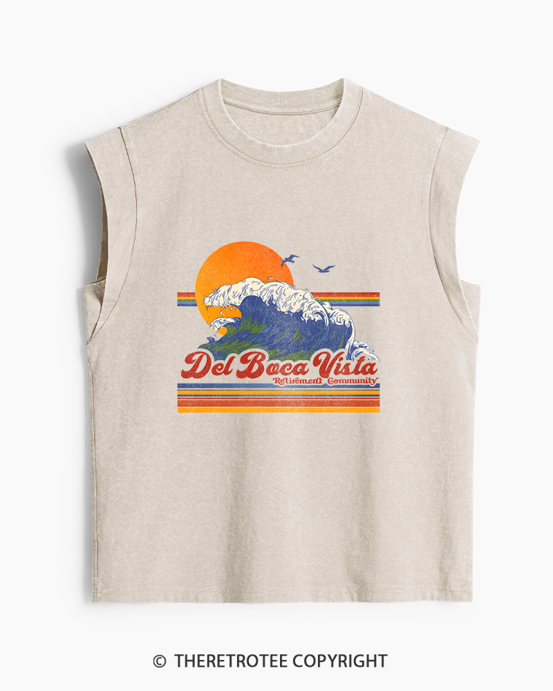 TheRetroTee Del Boca Vista 1990s Washed Tank Top