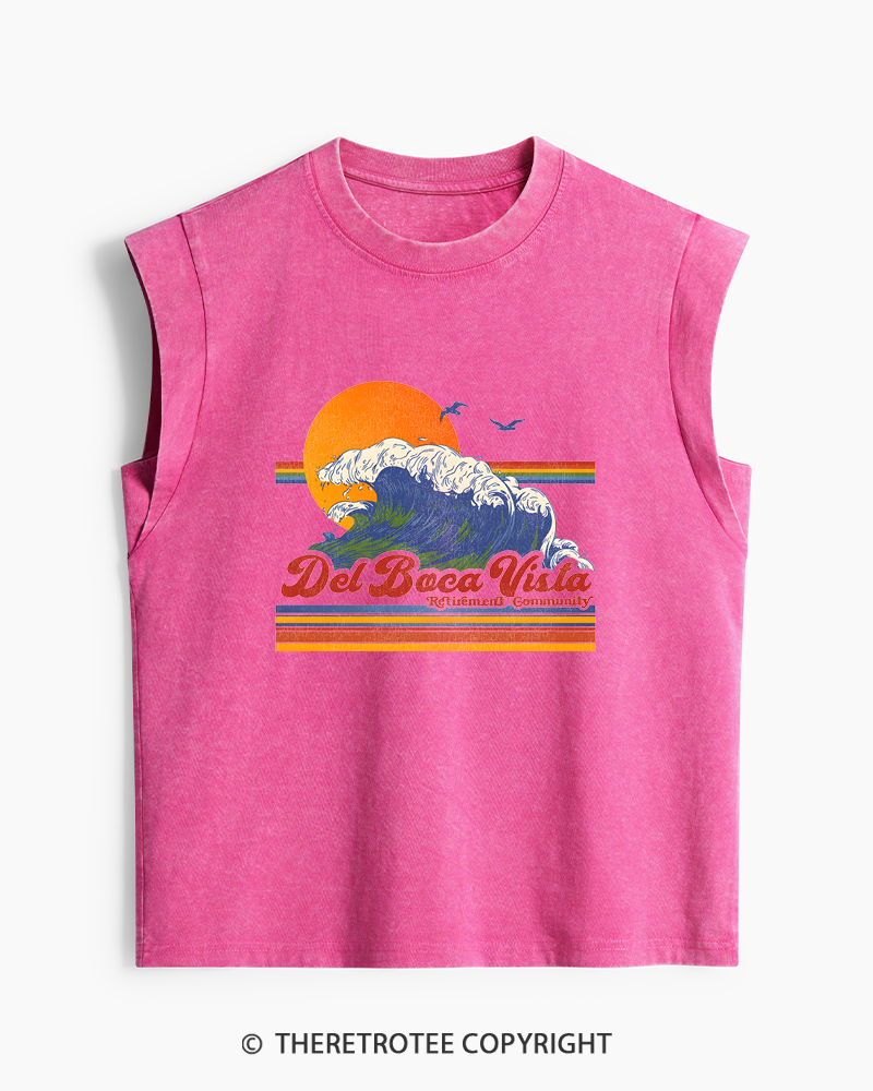 TheRetroTee Del Boca Vista 1990s Washed Tank Top