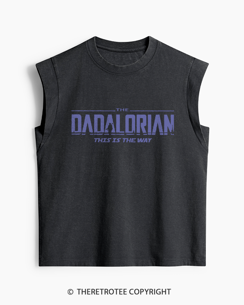 TheRetroTee The Dadalorian 1990s Washed Tank Top