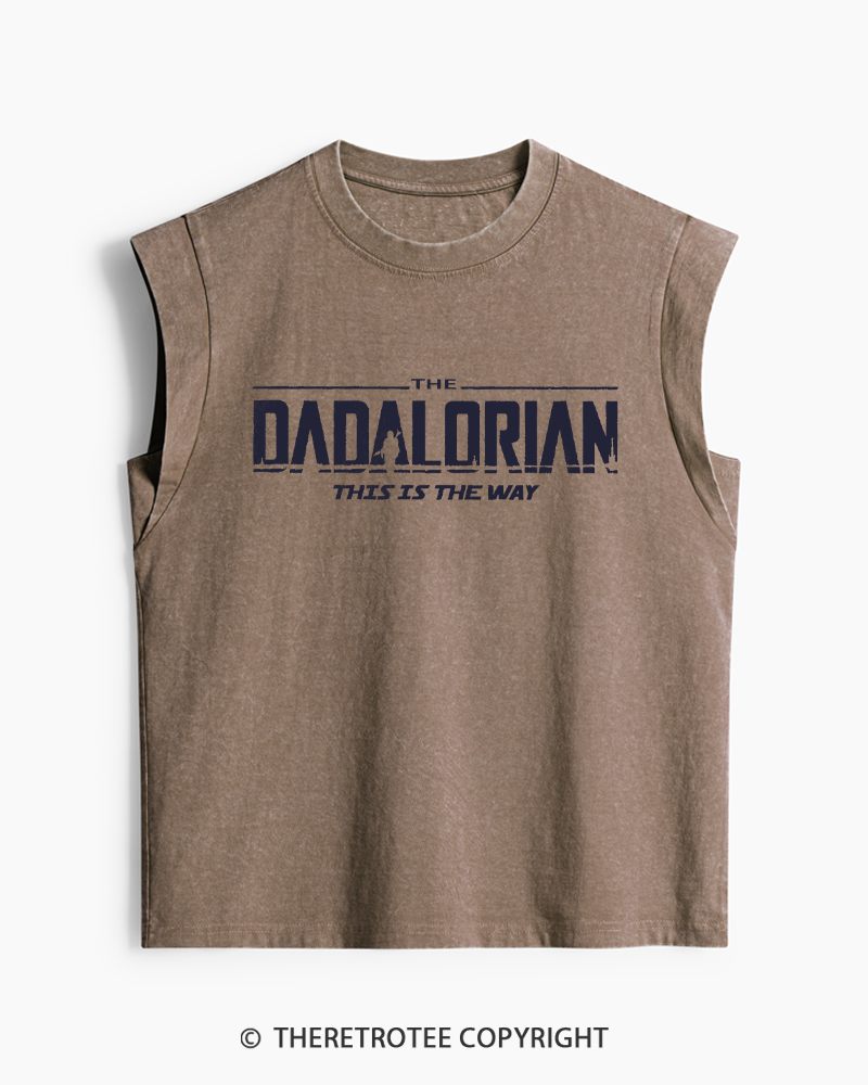 TheRetroTee The Dadalorian 1990s Washed Tank Top