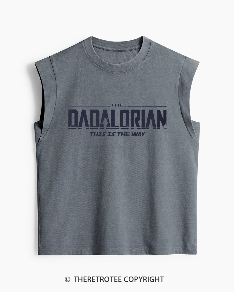 TheRetroTee The Dadalorian 1990s Washed Tank Top
