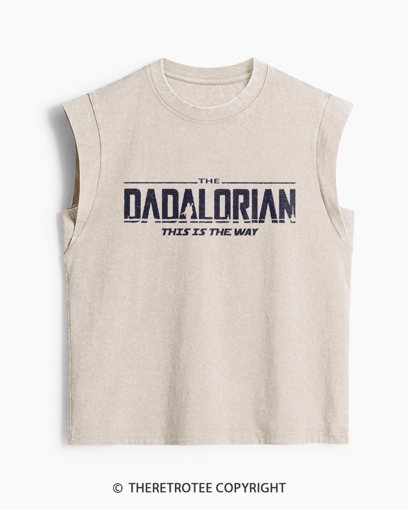 TheRetroTee The Dadalorian 1990s Washed Tank Top