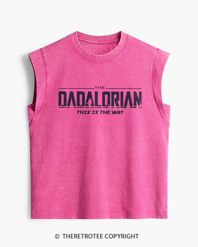 TheRetroTee The Dadalorian 1990s Washed Tank Top
