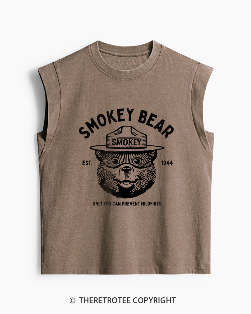 TheRetroTee Only You Can Prevent Wildfires 1960s Washed Tank Top