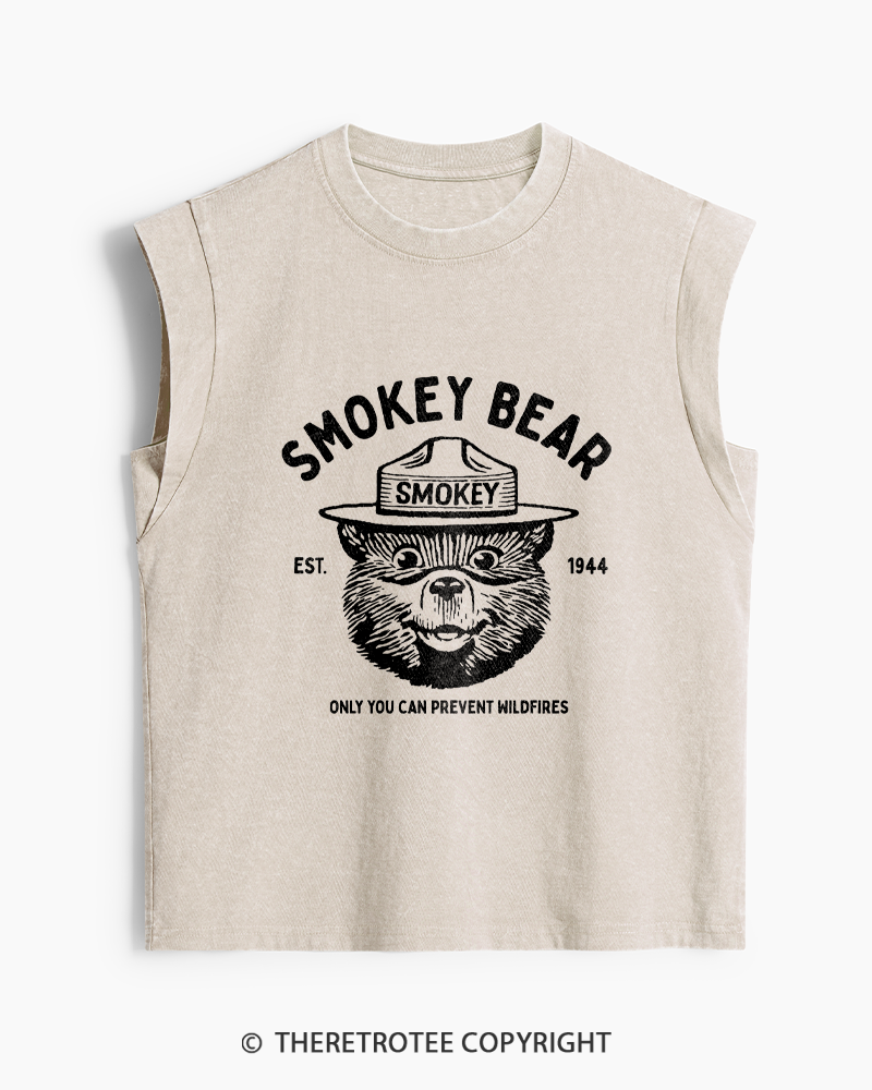 TheRetroTee Only You Can Prevent Wildfires 1960s Washed Tank Top