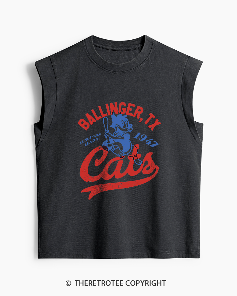 TheRetroTee Ballinger Cats 1947 Washed Tank Top