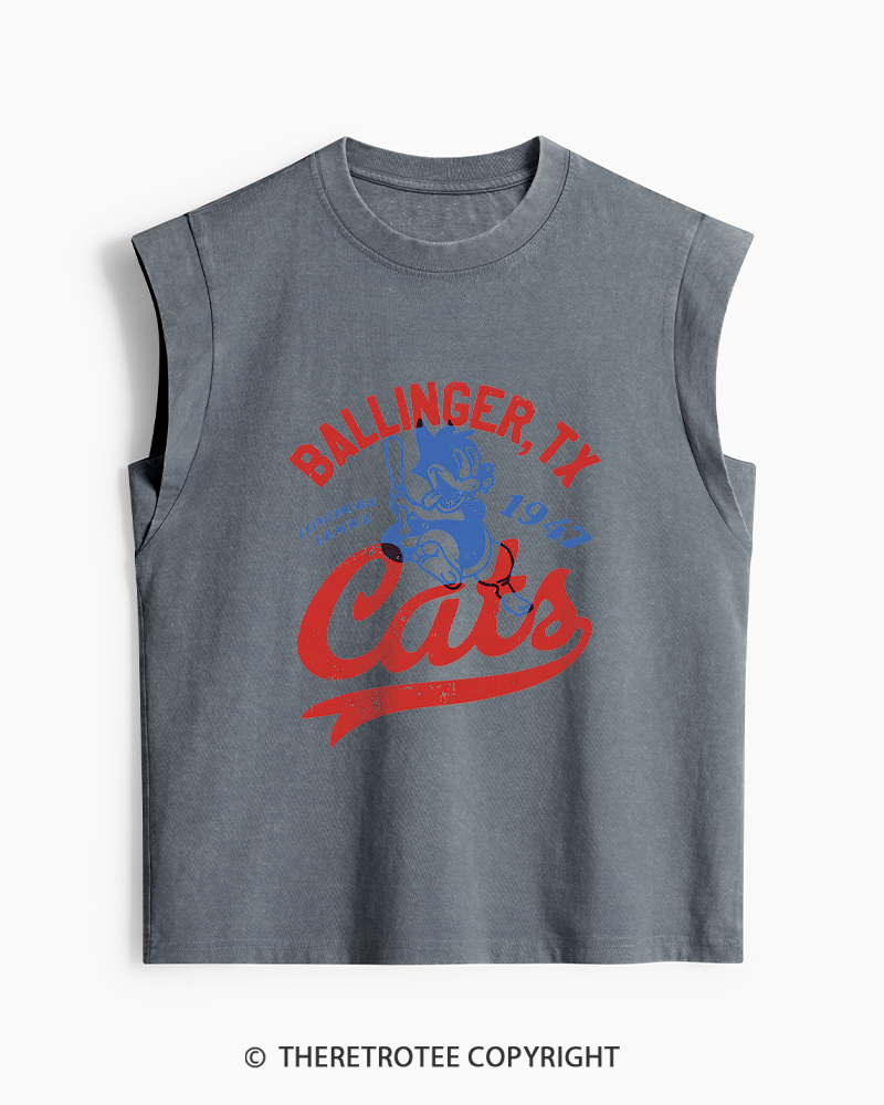 TheRetroTee Ballinger Cats 1947 Washed Tank Top
