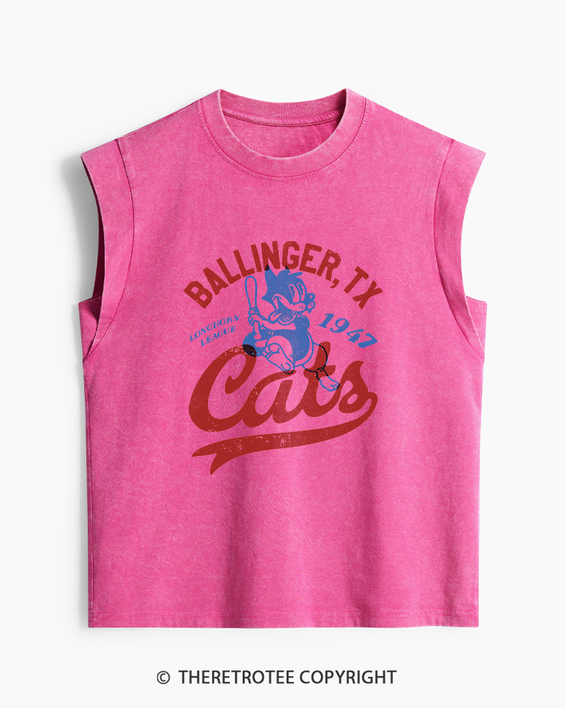 TheRetroTee Ballinger Cats 1947 Washed Tank Top