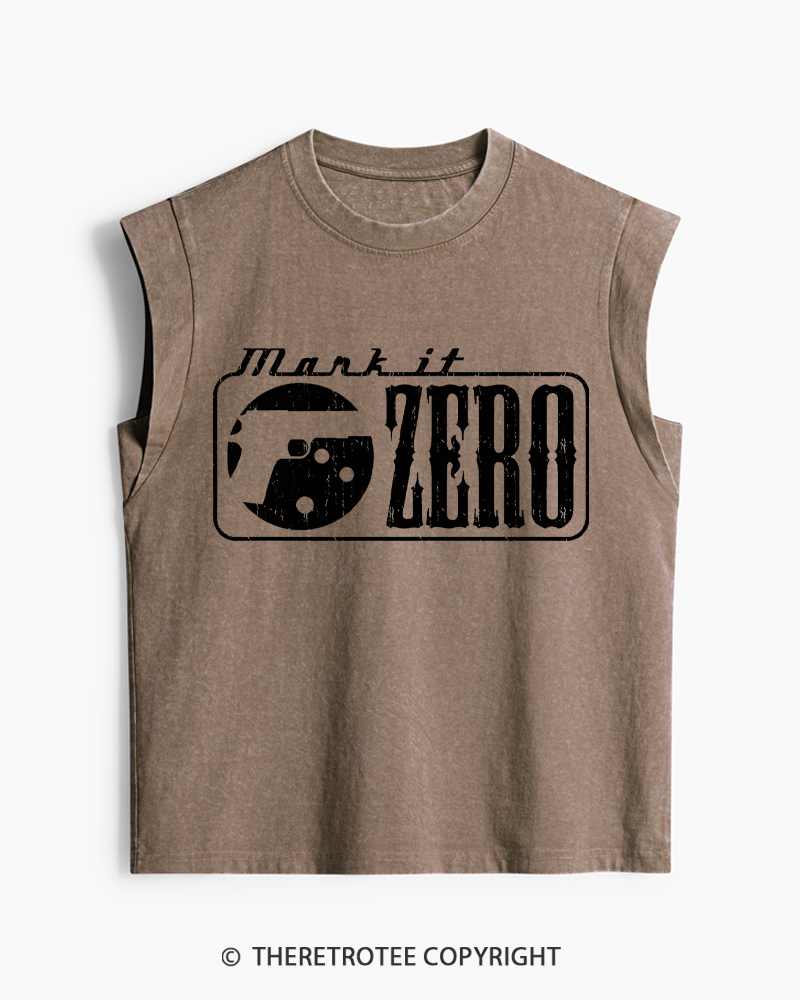 TheRetroTee Mark It Zero 1990s Washed Tank Top
