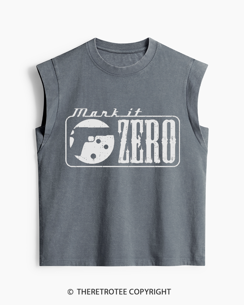 TheRetroTee Mark It Zero 1990s Washed Tank Top