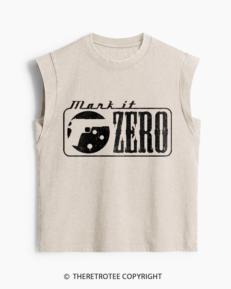 TheRetroTee Mark It Zero 1990s Washed Tank Top