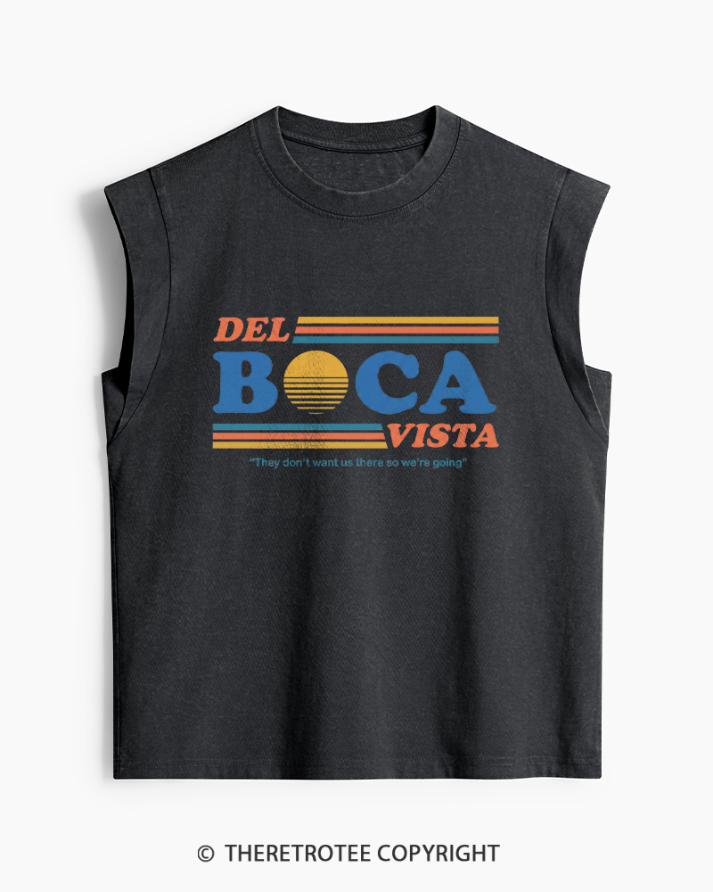 TheRetroTee Del Boca Vista 1990s Washed Tank Top
