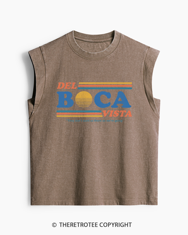 TheRetroTee Del Boca Vista 1990s Washed Tank Top