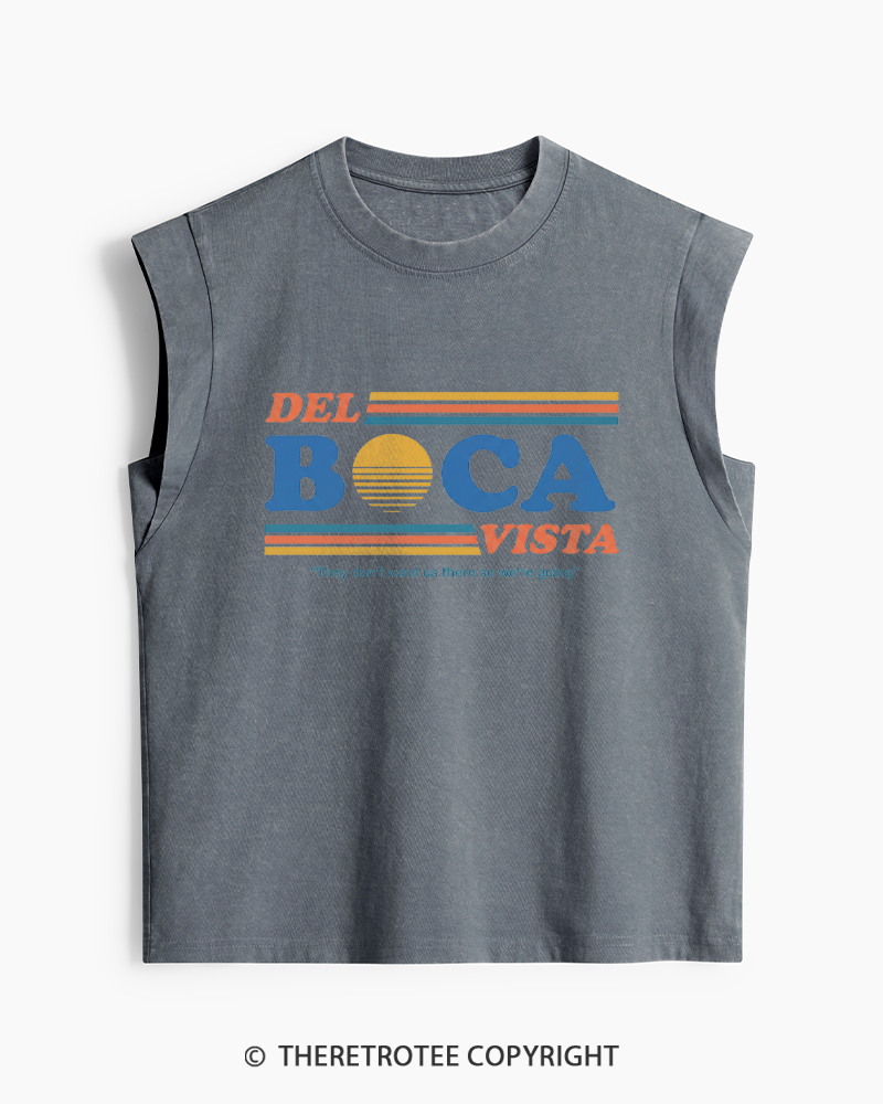 TheRetroTee Del Boca Vista 1990s Washed Tank Top