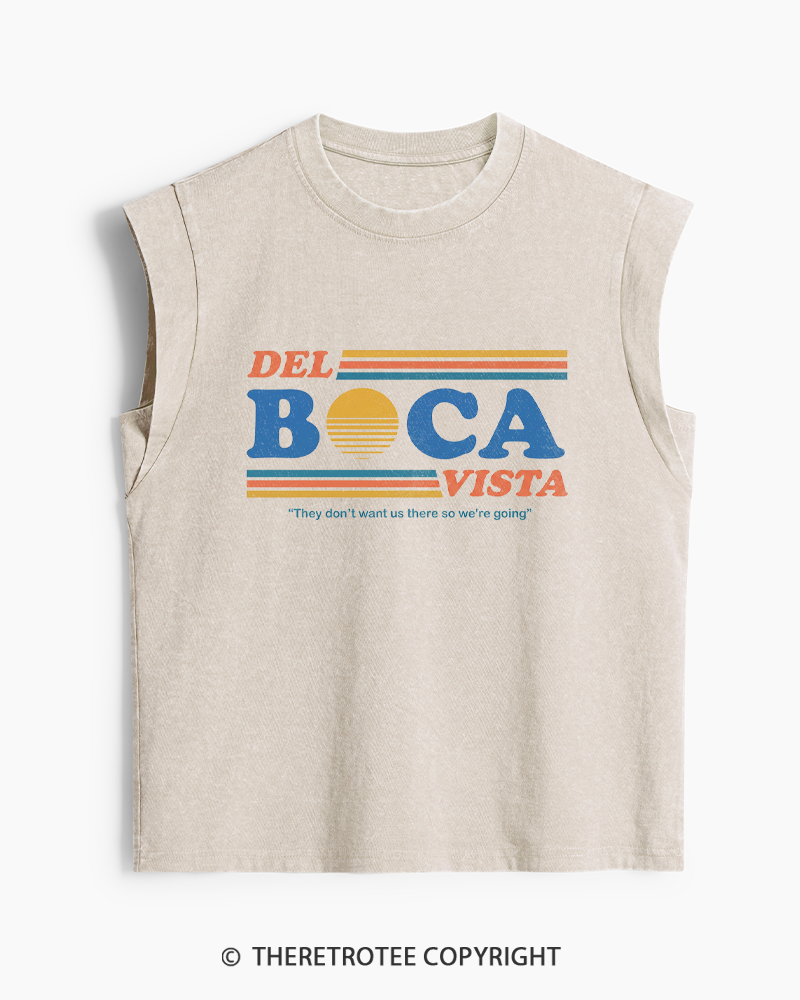 TheRetroTee Del Boca Vista 1990s Washed Tank Top