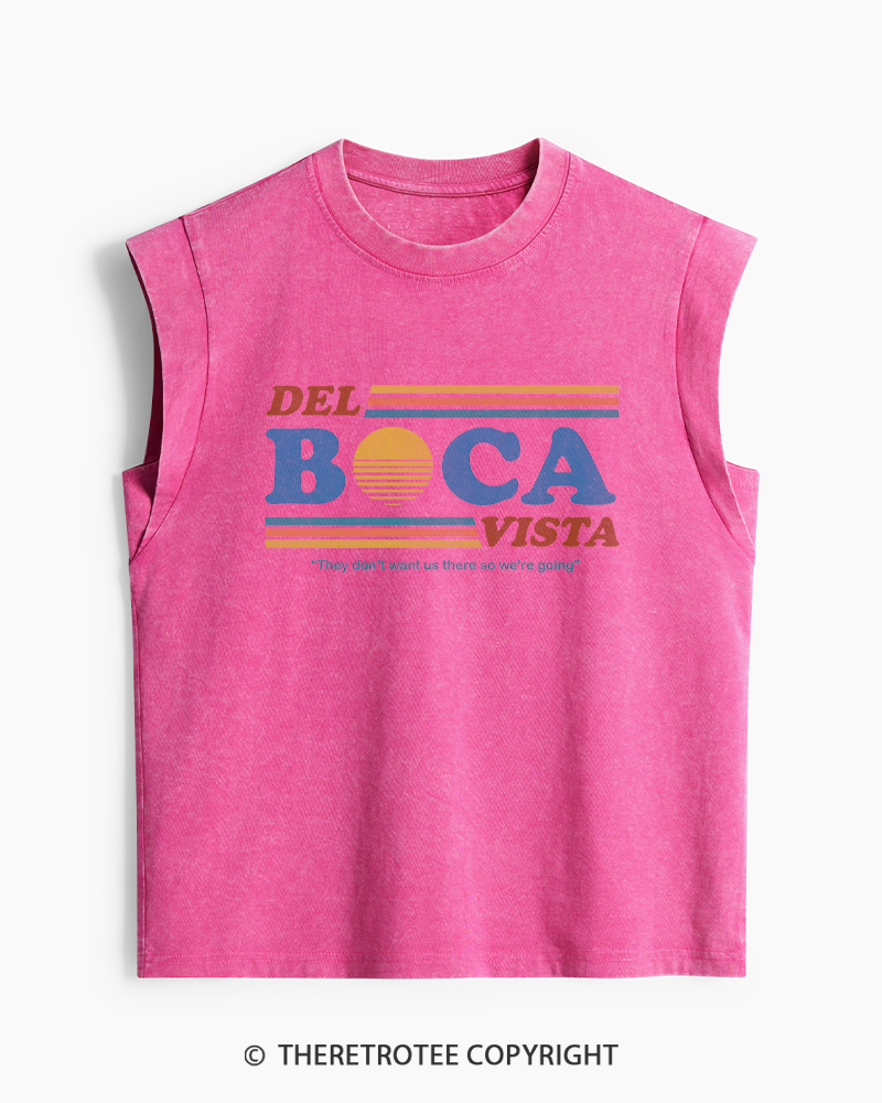 TheRetroTee Del Boca Vista 1990s Washed Tank Top