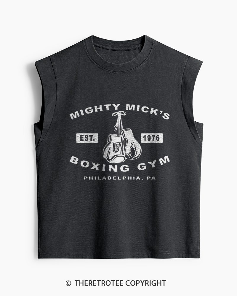 TheRetroTee Boxing Gym 1970s Women's Washed Tank Top