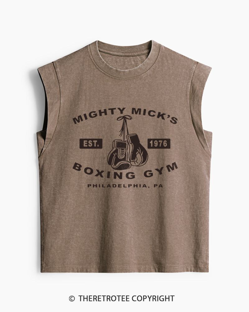 TheRetroTee Boxing Gym 1970s Women's Washed Tank Top
