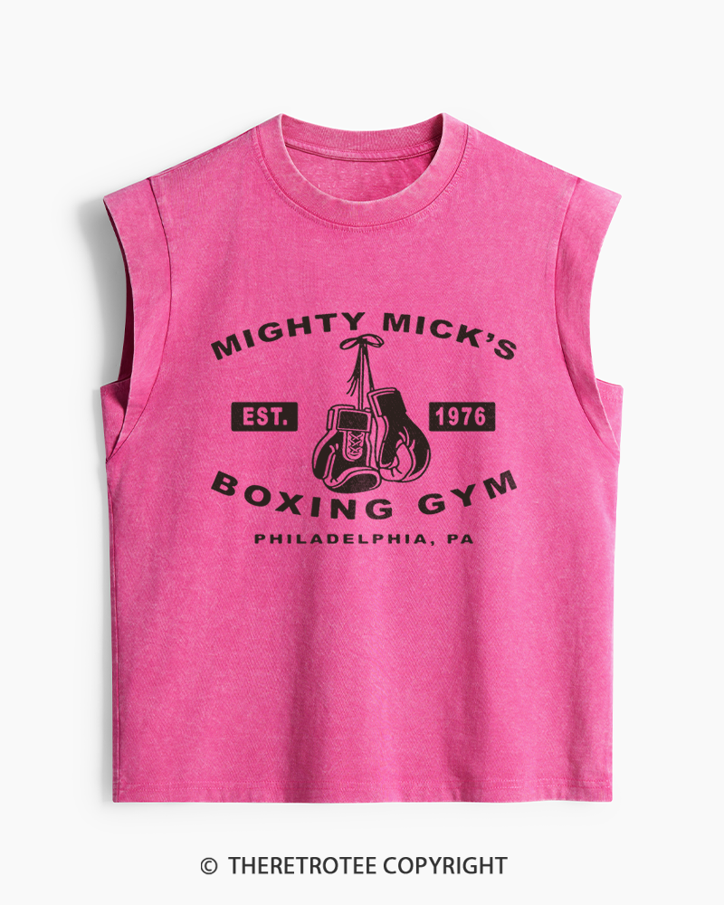 TheRetroTee Boxing Gym 1970s Women's Washed Tank Top