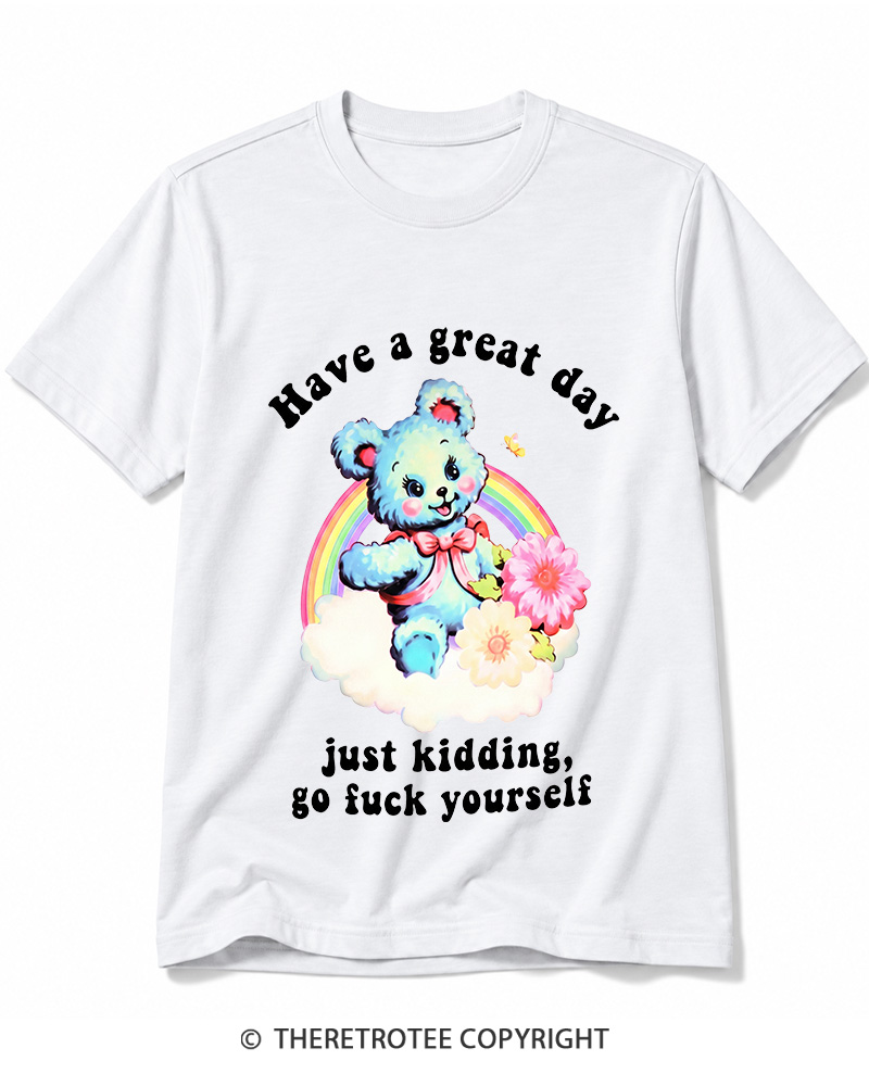 TheRetroTee Have a Great Day 1970s Cotton T-Shirt